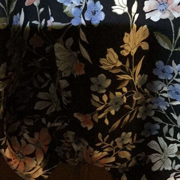 APT.9 flowery 100%polyester long sleeves shirt xxl - Picture 3 of 4